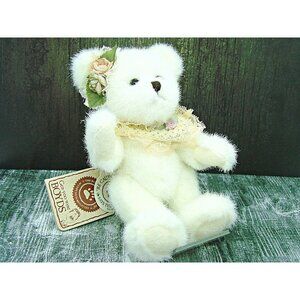 Vintage The Boyds Collection Plush Jointed Bear Carol Anne Primsley White Tags